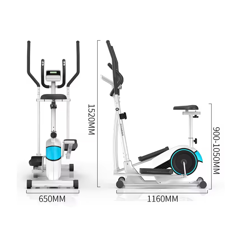 Home Gym Manual - Ручной стальной эллиптический тренажер с сиденьем,
