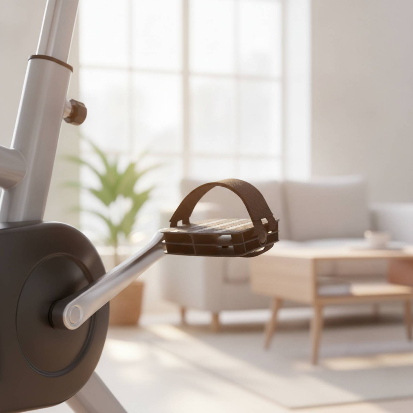 Home Gym Exercise - Педали для велотренажера с ремнями, резьбовые,