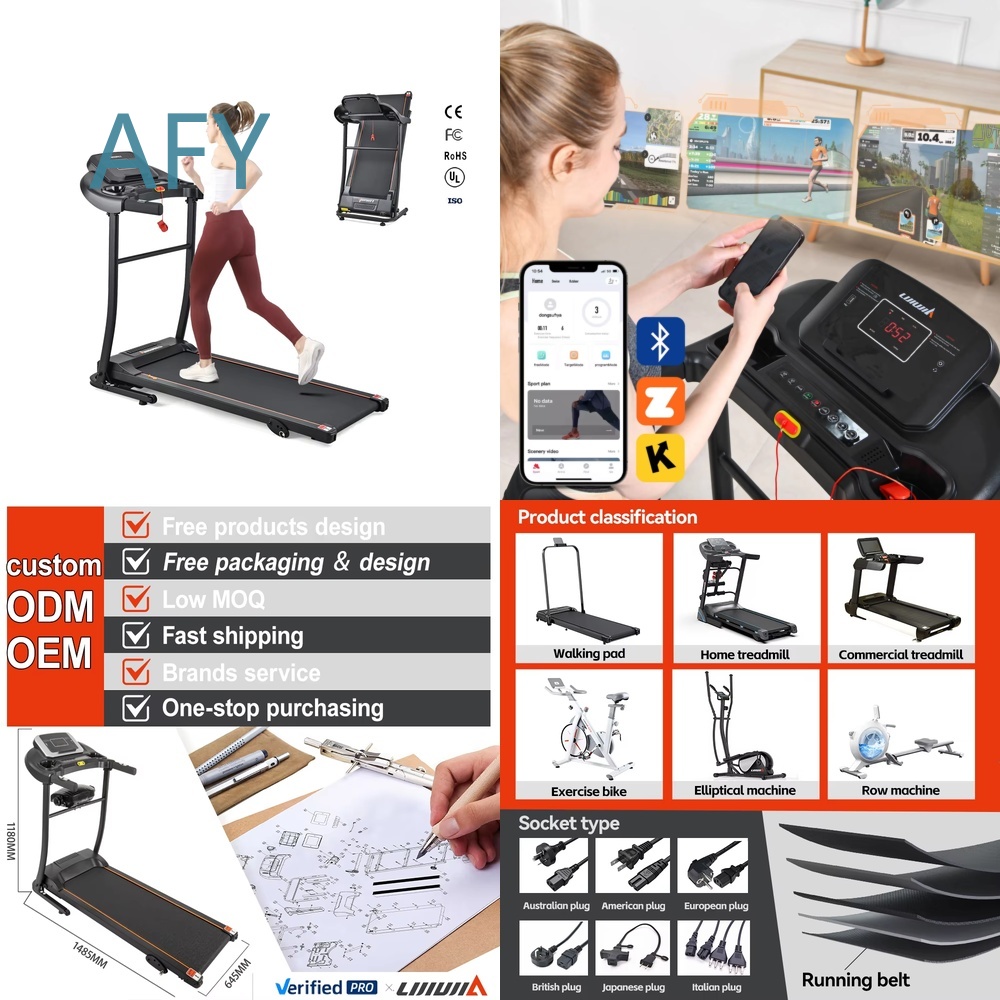 Home Gym Manual - Высококачественная электрическая беговая дорожка с LED-экраном,