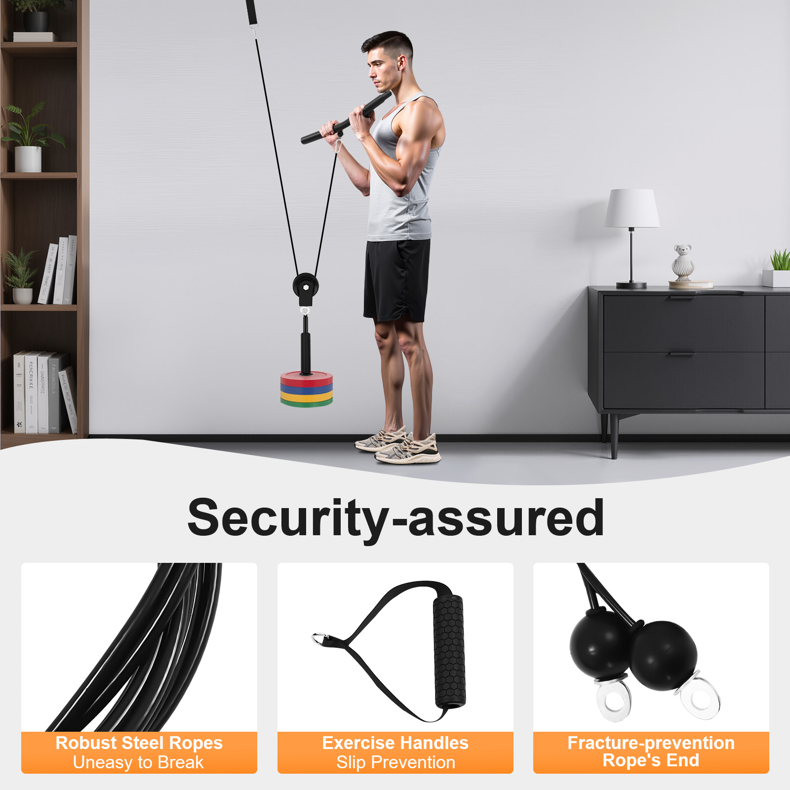 Home Gym Cable Pulley System - Тренажер для подтягиваний с кабелем 120