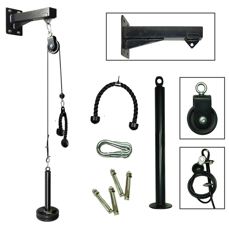 Тренажерный зал настенный фитн – обзор и цена Home Gym Cable Pulley System