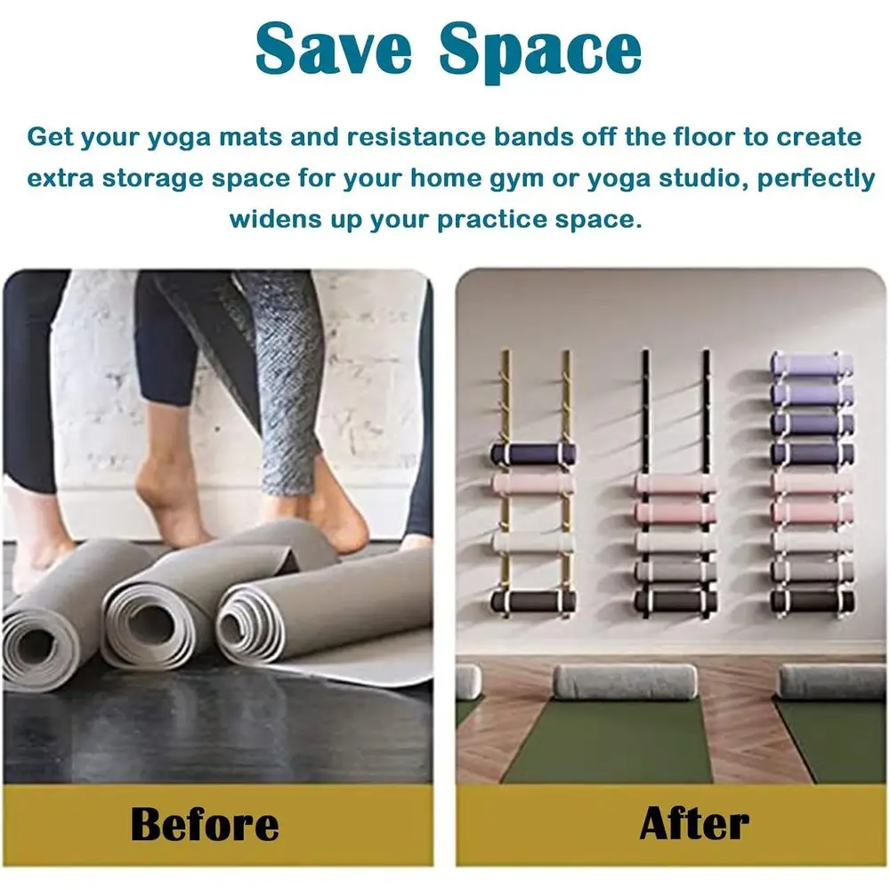 Настенная металлическая стойка – обзор и цена Home Gym Yoga Mat