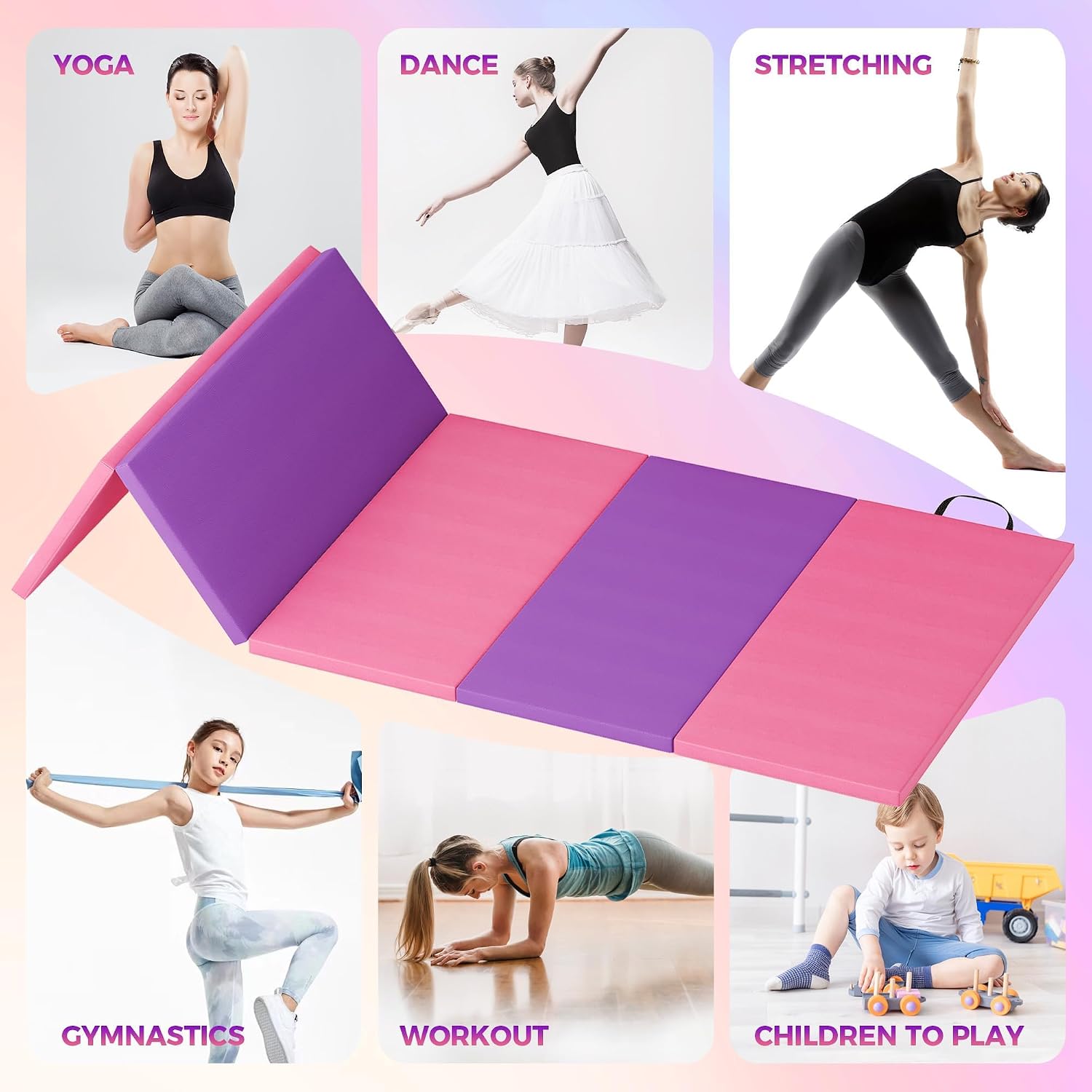 Складной коврик для йоги и гим – обзор и цена Home Gym Yoga Mat