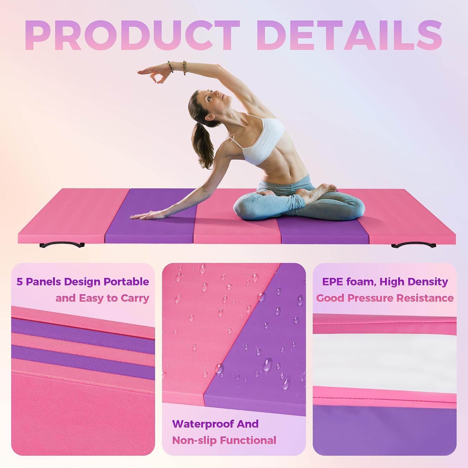 Складной коврик для йоги и гим – обзор и цена Home Gym Yoga Mat