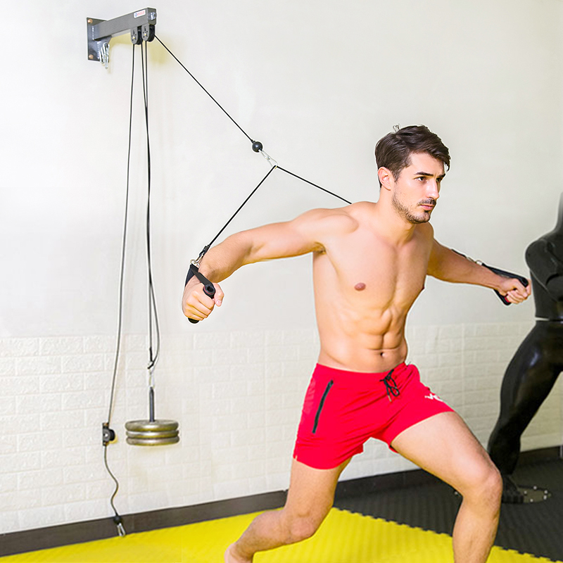 Универсальная система тросовых – обзор и цена Home Gym Cable Pulley System