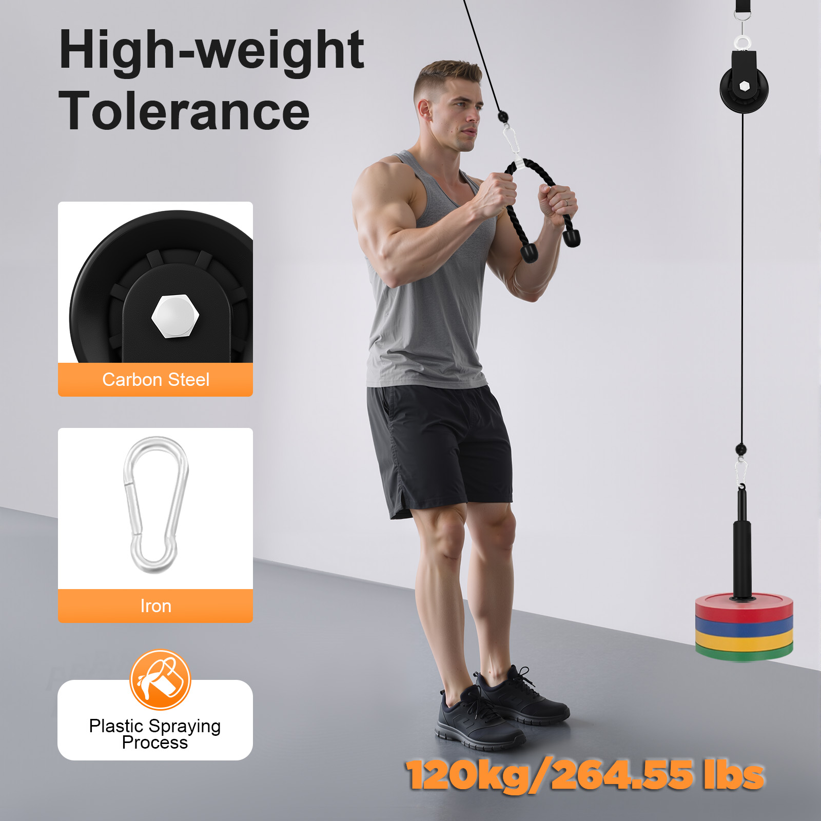 Тренажер для подтягиваний с ка – обзор и цена Home Gym Cable Pulley System