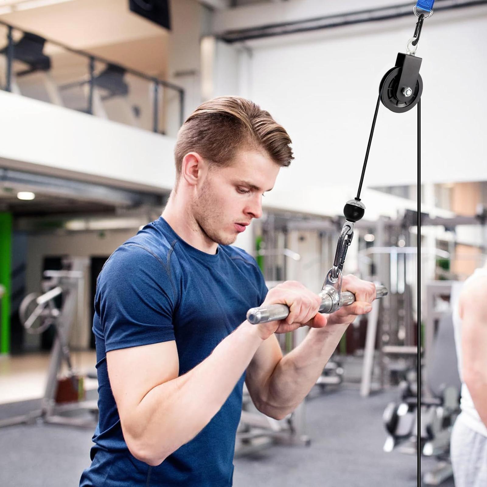 Комплект из 2-х стальных ролик – обзор и цена Home Gym Cable Pulley System
