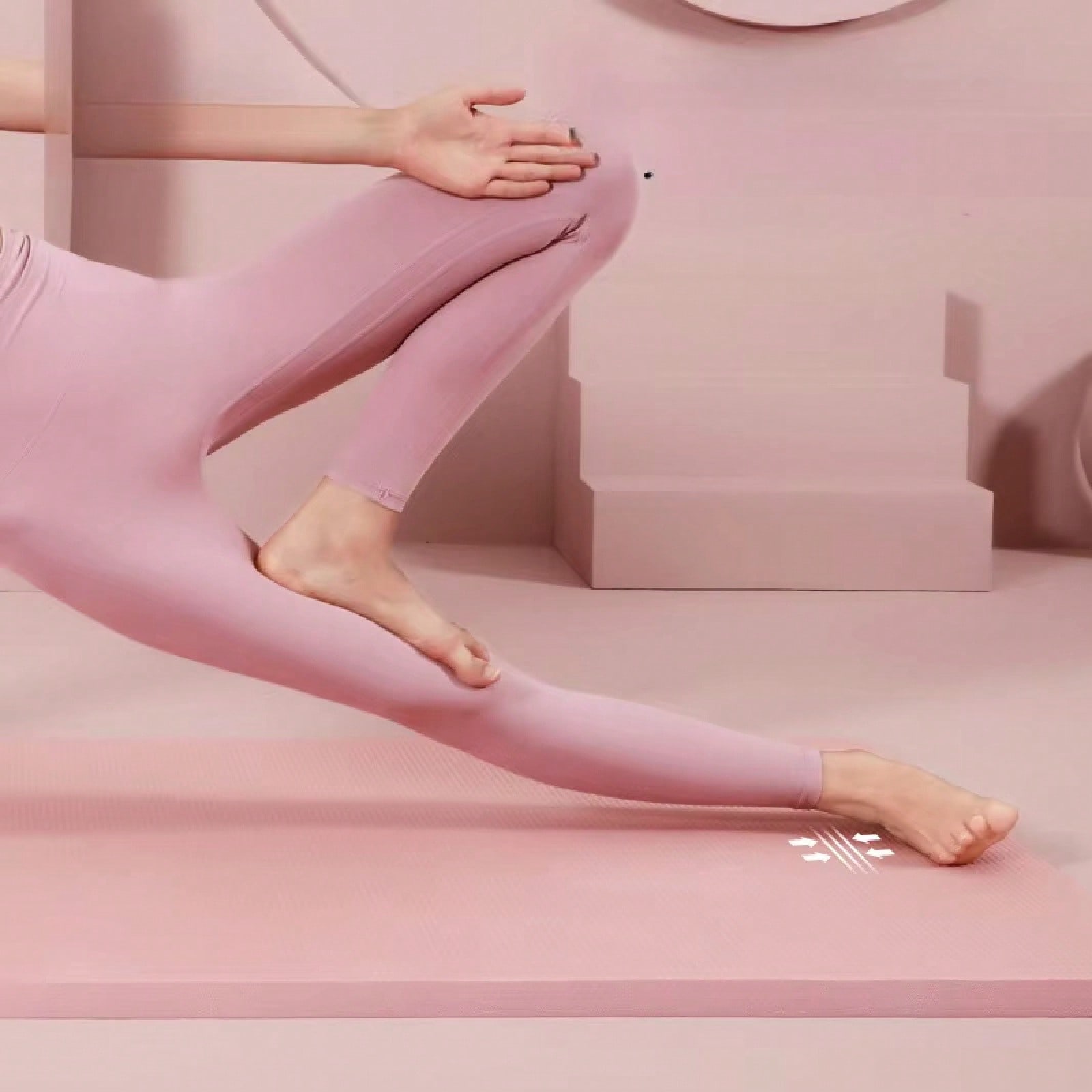 Розовый нескользящий коврик дл – обзор и цена Home Gym Yoga Mat